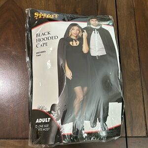 Black Hooded Cape